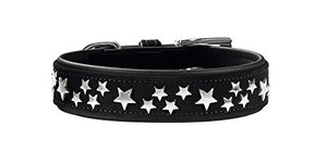 Collar Softie Stars 45 Nickel Artificial Leather Black/ Black | Hunter