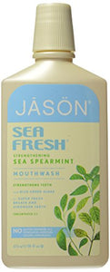 Jason Natural Cosmetics Sea Fresh Mouthwash, Deep Sea Spearmint, 16 oz