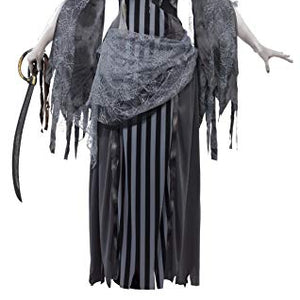 Smiffys Adult Women's Ghost Ship Princess Costume, Dress and Hat, Ghost Ship, Halloween, Size: S, 22970