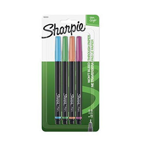Sanford 1802224 Sharpie Pen Stylo, Fine Point, Assorted Colors, 4-Count