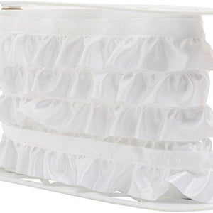 Ruffled Quilt Binding 1-7/8" Wide 8 Yards-White