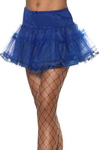 Smiffys Short Petticoat Tulle - Blue