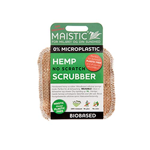 Maistic No Scratch Scourer Hemp/Cellulose Plastic Free 0.1 kg 5713318331104