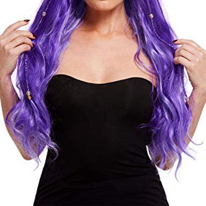 Smiffys 61118 Fortune Teller Wig, Women, Purple