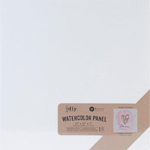 Prima Marketing 585662 Diy Watercolor Canvas Panel-12" X12", 12"X12"