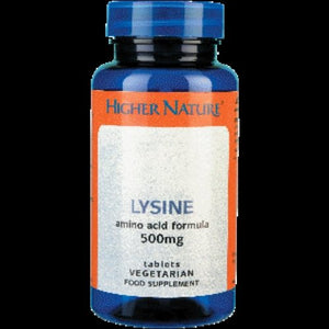Higher Nature Lysine 500mg 90 tablet X 2 (Pack of 2)