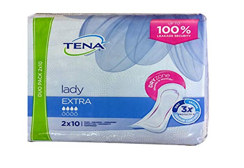 TENA Lady Extra Towel Pads - 3x Packs of 20 ( 60 Towels )