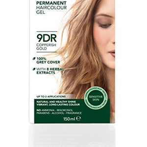 Herbatint 150 ml Number 9DR Copperish Gold Permanent Herbal Hair Colour Gel