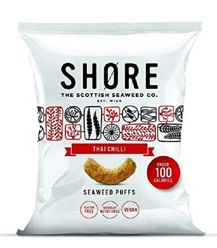 Shore Thai Chilli Seaweed Puffs 25g (Pack of 24)