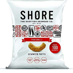 Shore Thai Chilli Seaweed Puffs 25g (Pack of 24)