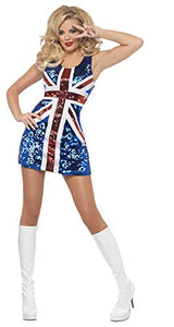 Smiffy's Fever All That Glitters Rule Britannia Costume (Large) - Women: 16-18