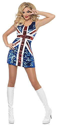 Smiffy's Fever All That Glitters Rule Britannia Costume (Medium) - Women: 12-14