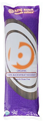King Soba 6-PACK Gluten Free & Organic 100% Buckwheat Noodles 250g - 3 Servings Per Pack