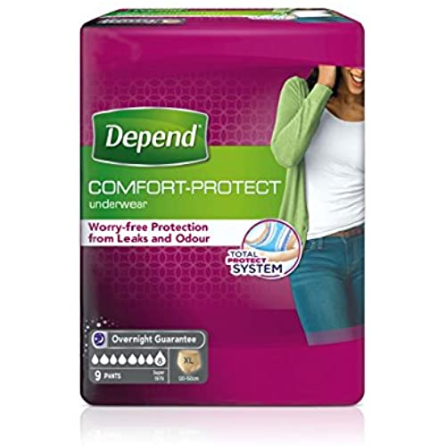 Depend Comfort Protect Incontinence Pants for Women, Extra-Large - 9 Pants