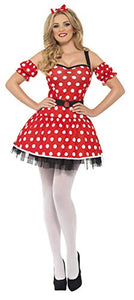 Smiffys Adult Women's Madame Mouse Costume, Dress, Arm Cuffs and Headband, Wings and Wishes, Serious Fun, Size: S, 29609