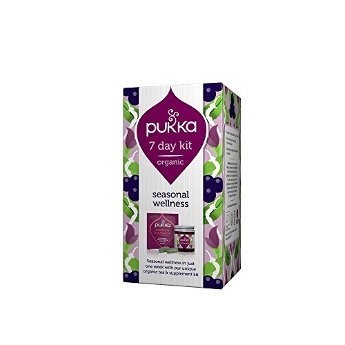 Pukka Herbs 7 Day Wellness Kit, Herbal Tea and Supplements with Andrographis