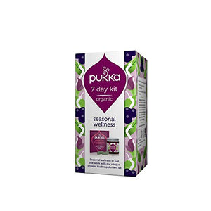 Pukka Herbs 7 Day Wellness Kit, Herbal Tea and Supplements with Andrographis