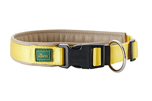 Collar Sevilla Vario Plus 28-30 Cm, 15 Mm Nylon Yellow/Artificial Leather Taupe | Hunter