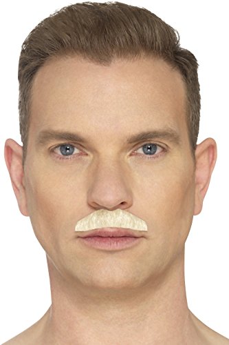 Smiffys 49646 The Chevron Moustache, Blonde, One Size
