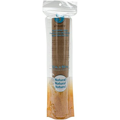 Silhouette Faux Leather Paper 12"X60" Roll-Natural
