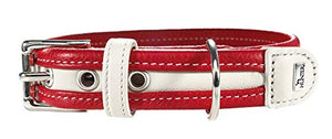 Collar Madeira 55 Coated Split Leather Red/Weiß | Hunter