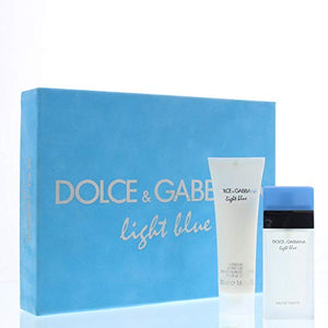 Dolce and Gabbana Light Blue Eau de Toilette and Body Cream Duo Gift Set, 25 ml/50 ml