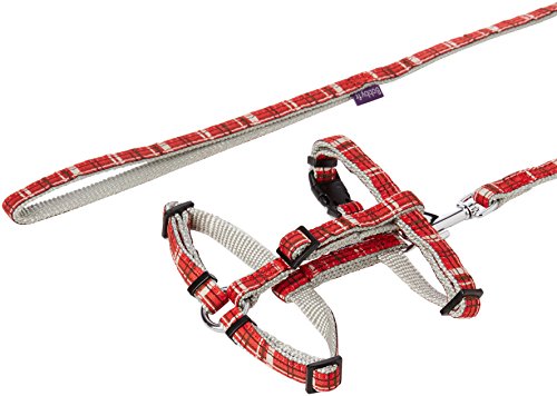 Harness+ Leash Cat Kilt Red Xs