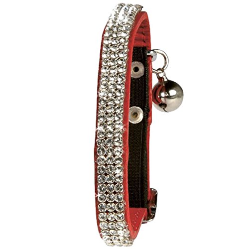 Cat Collar Cristal Princesse Red