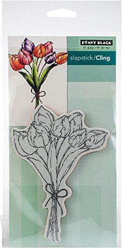 Penny Black Tulip Bouquet Cling Unmounted Rubber Stamp (40-612)