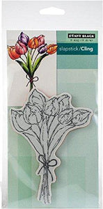 Penny Black Tulip Bouquet Cling Unmounted Rubber Stamp (40-612)