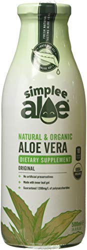 Simplee Aloe ® - The #1 Natural & Organic Cold Pressed Aloe Vera Juice 500ml (Plain)