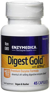 Enzymedica, Digest Gold + PROBIOTICS, Digestive Aid for Maximum Relief, Vegetarian, Gluten Free, Non-GMO, 45 capsules (45 servings)