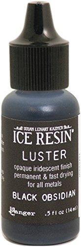 Ranger Ice Resin Lusters .5oz-Black Obsidian