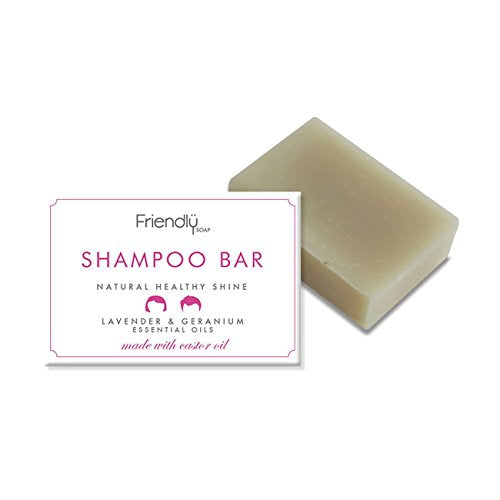 Natural Shampoo Bar - Lavender & Geranium 95g by Friendly Soap