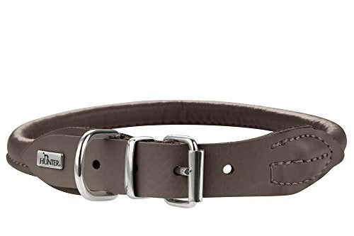 Collar Round & Soft Elk 60/10 Elkskin Mokka, 51-56 Cm | Hunter