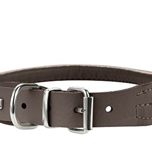 Collar Round & Soft Elk 60/10 Elkskin Mokka, 51-56 Cm | Hunter