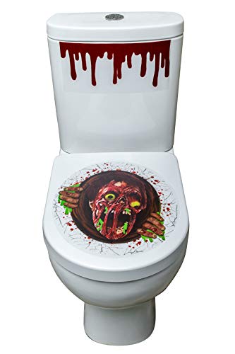 Smiffys Zombie Portal Toilet Seat Stickers