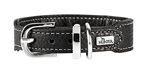 Collar Cannes Mini, 37 Black, Leather | Hunter