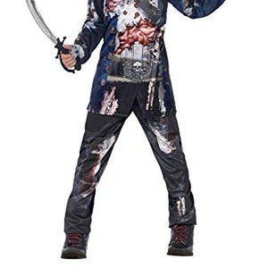 Smiffys Tween Boy's Jolly Rotten Pirate, Top, Trousers and Hat, Serious Fun, Colour: Multi-coloured, Size Tween, 44318