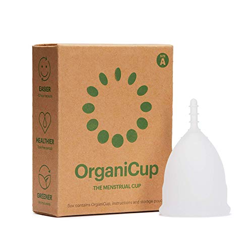OrganiCup Menstrual Cup - Size A/Small - Rated #1 in Menstrual Cups - FDA Registered - Soft, Flexible, Reusable Medical-Grade Silicone