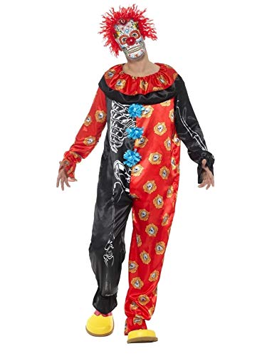Smiffys 44936XL Deluxe Day of The Dead Clown Costume (X-Large)