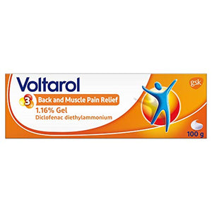 Voltarol 1.16 Percent Back and Muscle Pain Relief Gel, 100 g