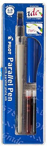 Pilot Parallel Pen 2-Color Calligraphy Pen Set, with Black and Red Ink Cartridges, 6.0mm Nib (90053)