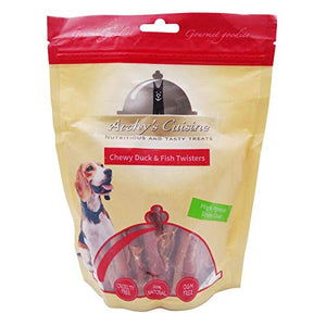 Chewy Duck & Fish Twisters Bag 100G Archy'S Cuisine