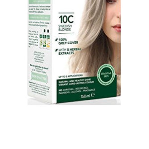 Herbatint 150 ml Number 10C Swedish Blonde Permanent Herbal Hair Colour Gel
