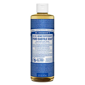 Dr. Bronner's Peppermint Castile Soap Made with Organic Ingredients  473 ml