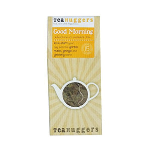 Tea Huggers Good Morning Herbal Tea Blend (Pack of 1, 15 teabags)