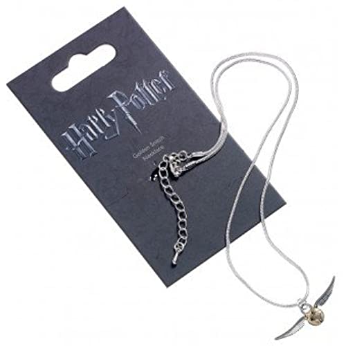 Harry Potter Golden Snitch Necklace Pendant - Silver Plated Jewellery Quidditch