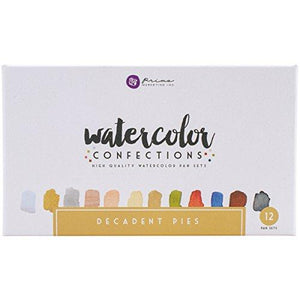 Prima Marketing 584276 Watercolor Confections: Decadent Pies