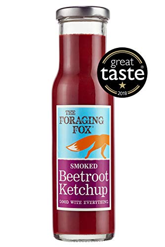 Foraging Fox Beetroot Ketchup - 255g - 100% Natural, No Artificial Flavours, Made with Quality Beetroot (Smoked x 1)